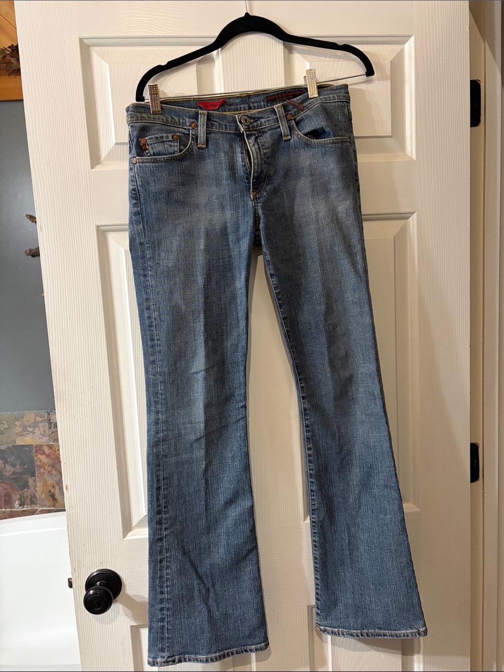 Ag Adriano Goldschmied ANGEL Low Rise Light Blue Jeans